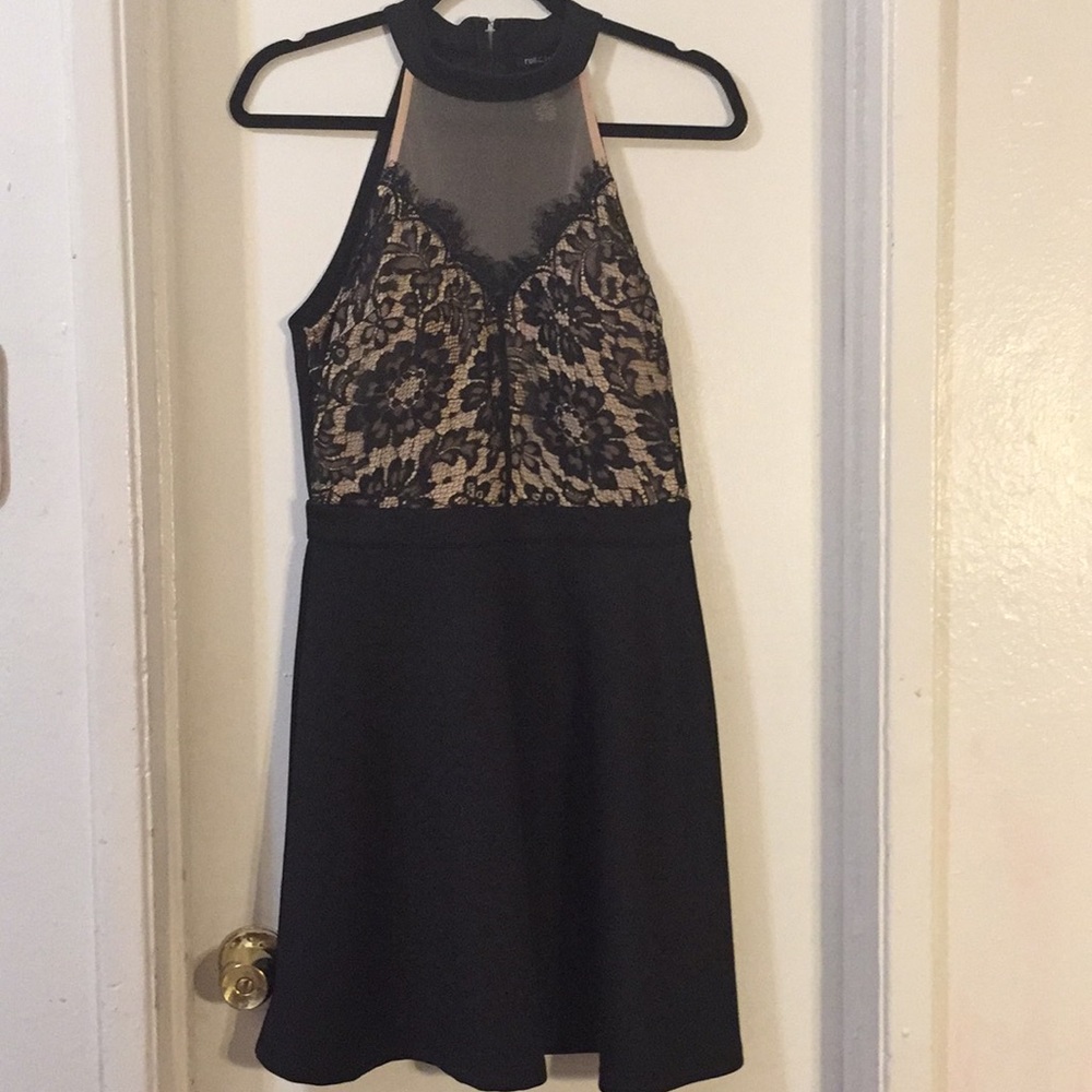 Rue21 Black and Creme Cocktail Dress